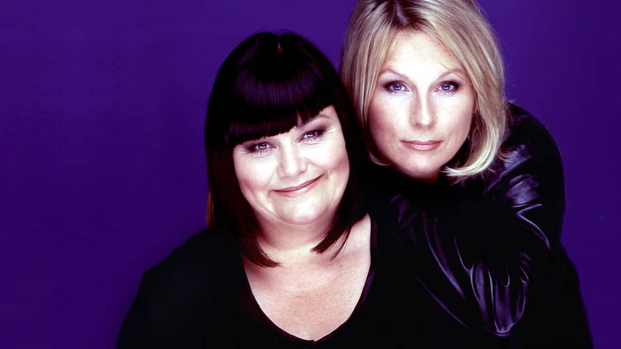 French & Saunders backdrop