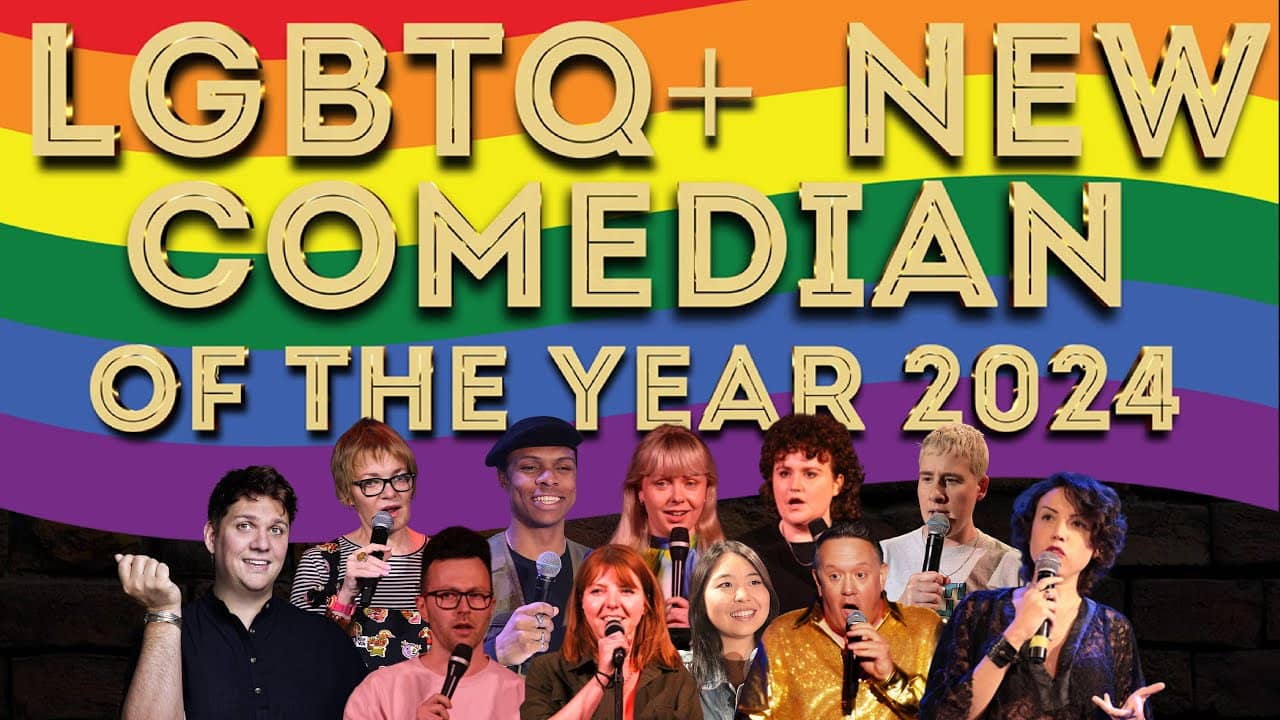 LGBTQ+ New Comedian of the Year 2024 backdrop