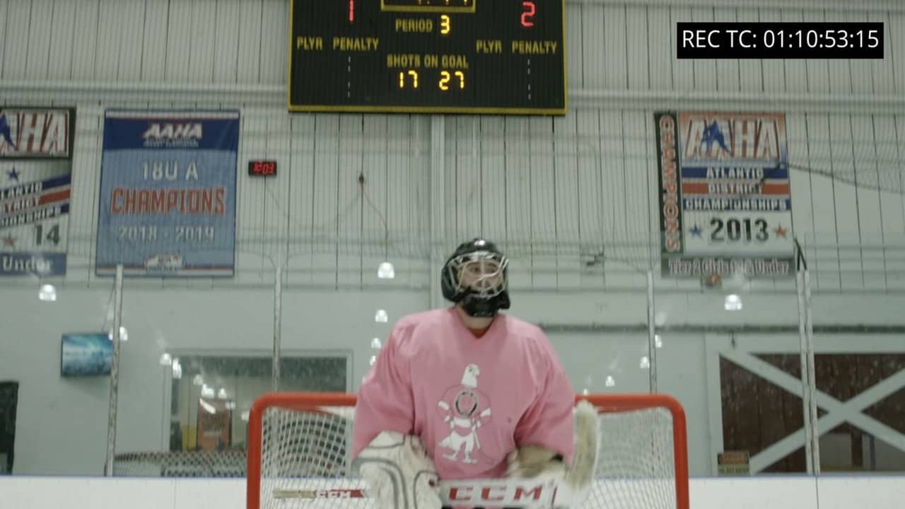 Pink the Rink backdrop