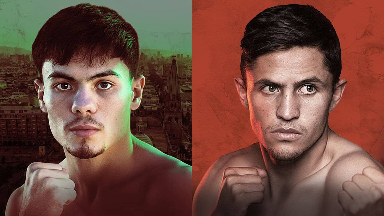 Christian Medina vs. Adrian Curiel backdrop