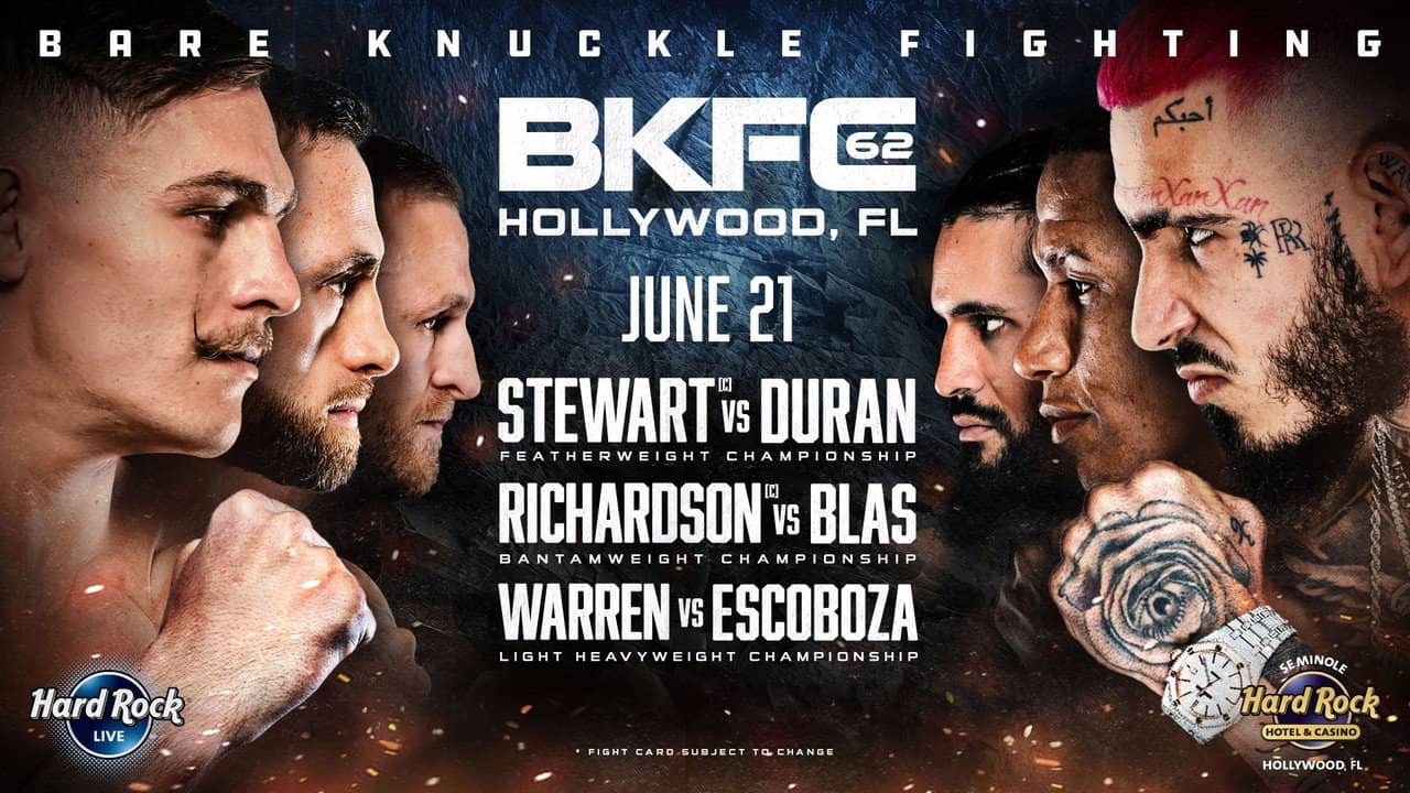 BKFC 62: Stewart vs. Duran backdrop