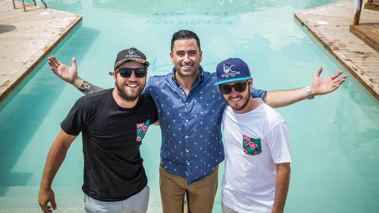 Beachclub backdrop