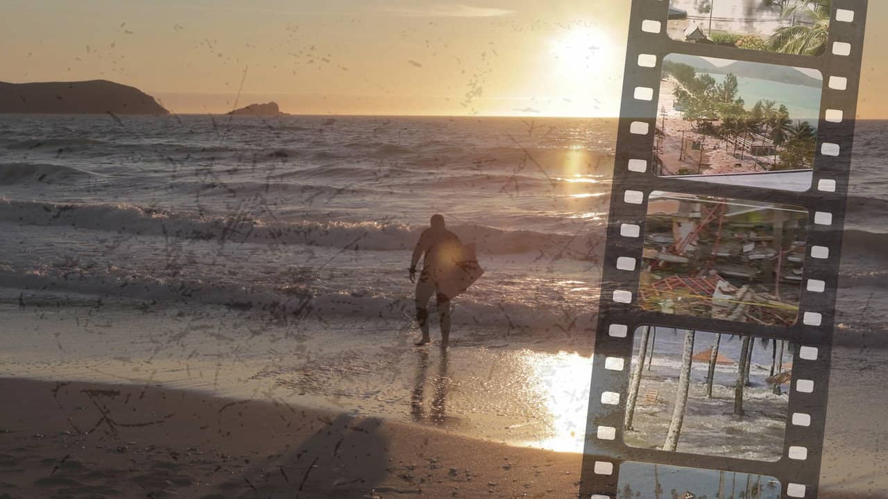 Tsunami backdrop