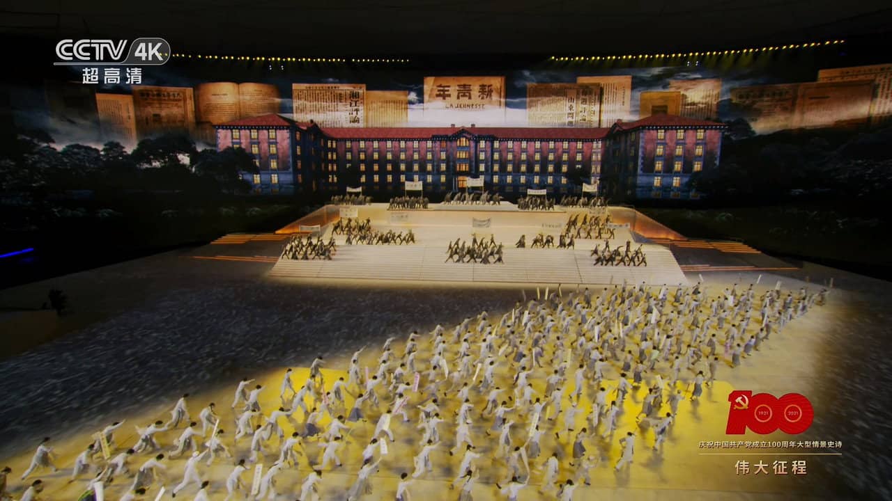 The Great Journey——The 100th Anniversary of the Founding of The Communist party of China backdrop