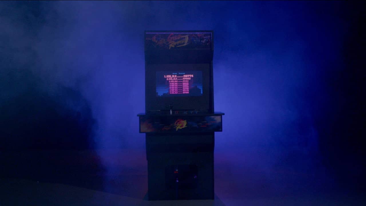 Arcade Girl backdrop