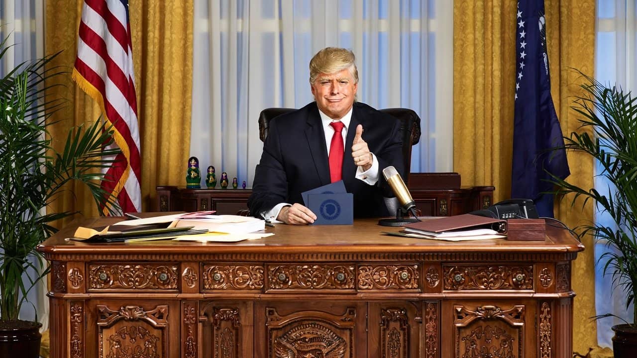 The President Show backdrop