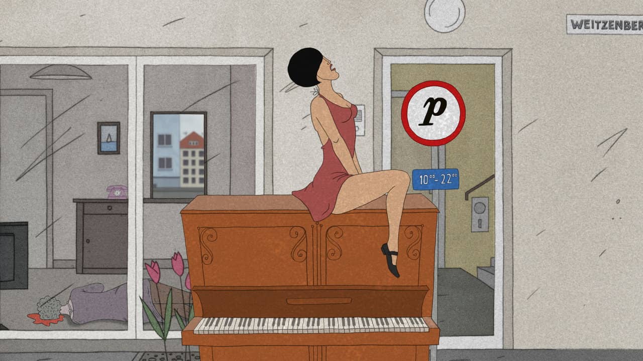 Piano backdrop