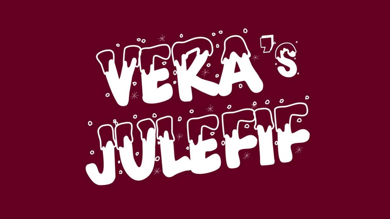 Veras julefif backdrop