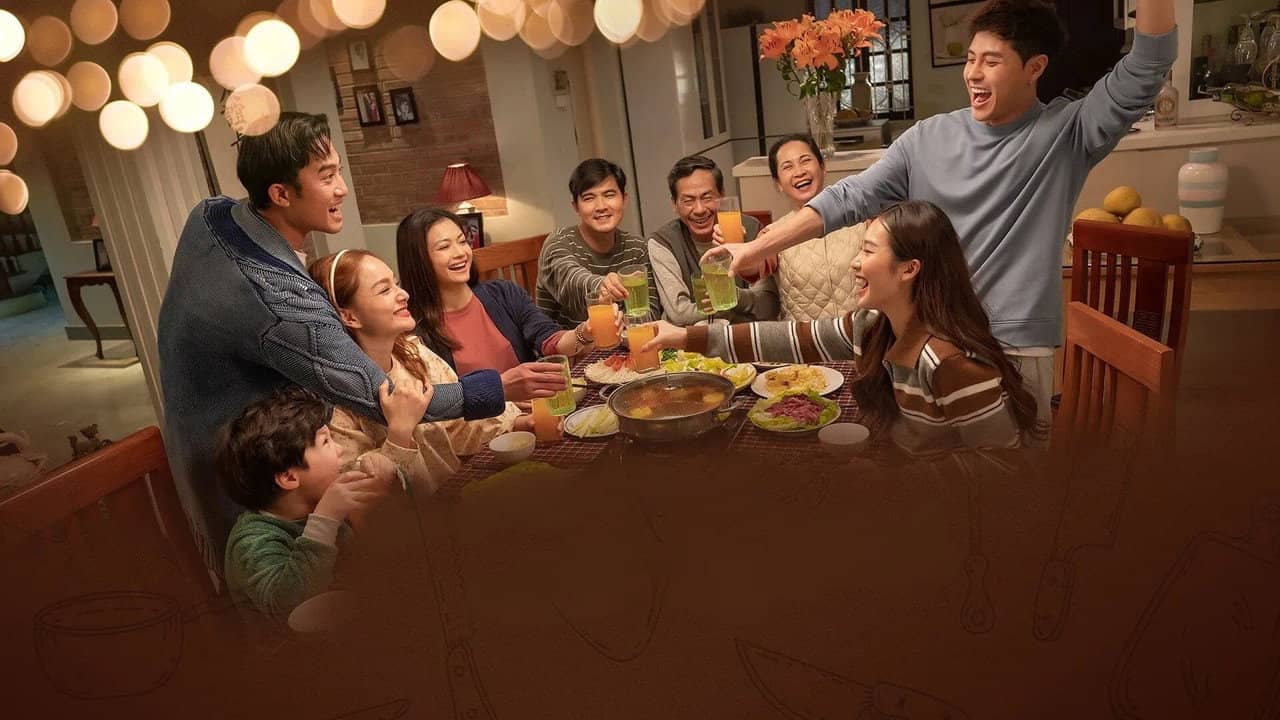 Suddenly Happy Family backdrop