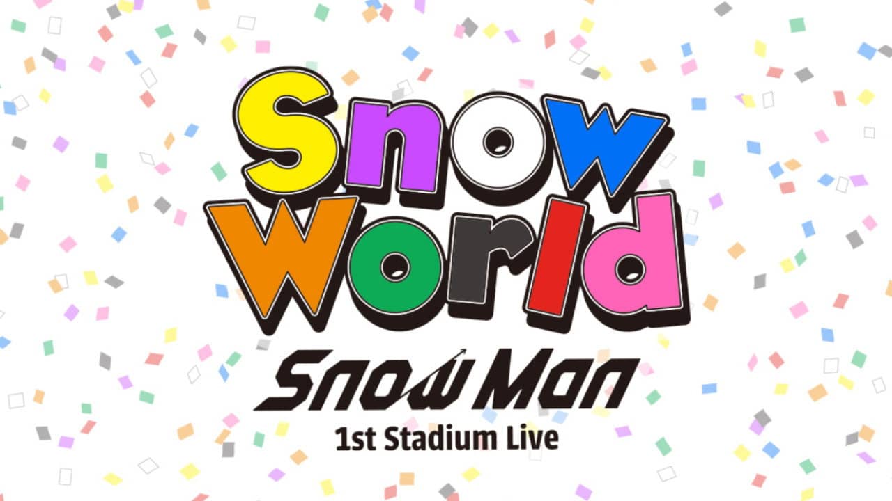 Snow Man 1st Stadium Live Snow World backdrop