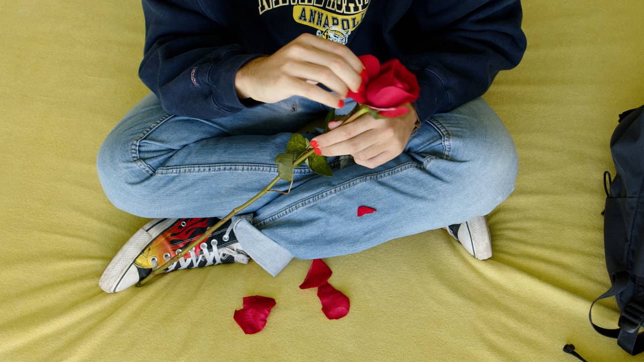 He Loves Me, He Loves Me Not backdrop
