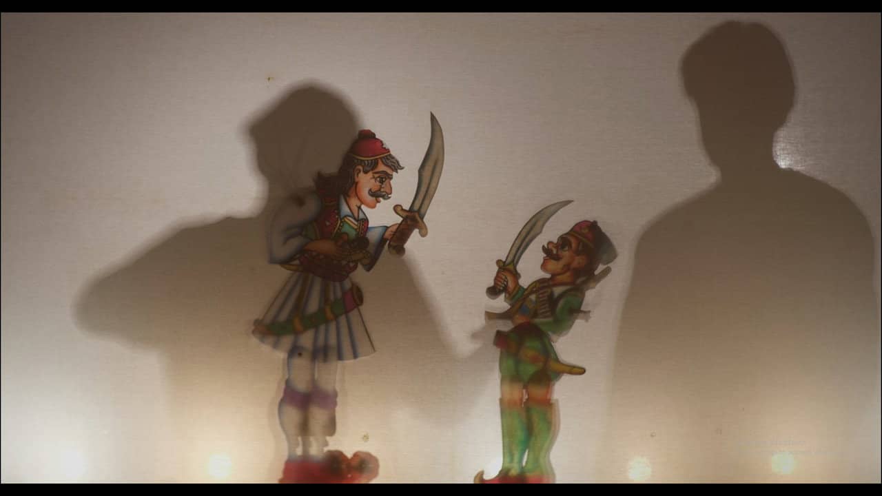 Behind the Shadows backdrop