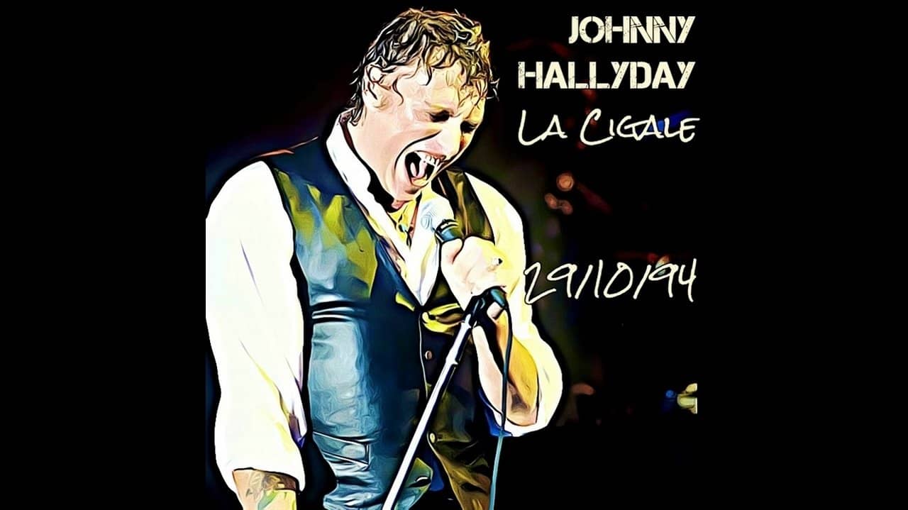 Johnny Hallyday à la Cigale backdrop