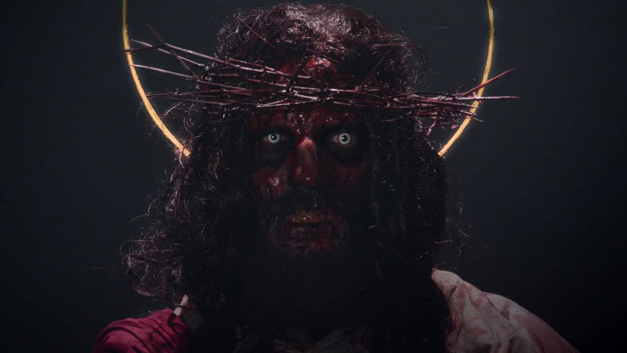 Zombie Jesus Vampire Hunter backdrop
