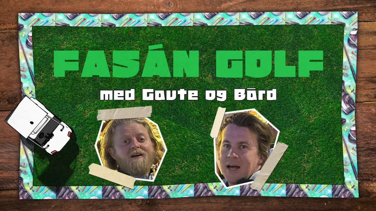 Fasán Golf med Gaute og Bård backdrop