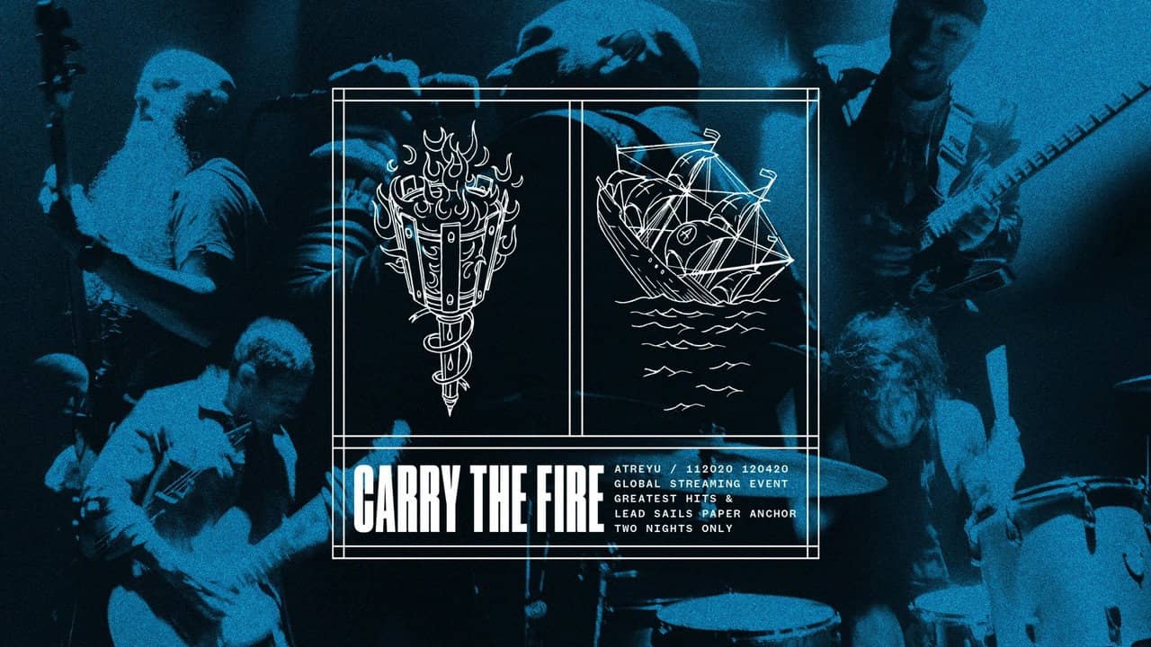 Atreyu - Carry the Fire: Lead Sails Paper Anchor backdrop
