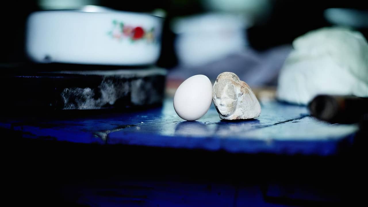 Egg and Stone backdrop