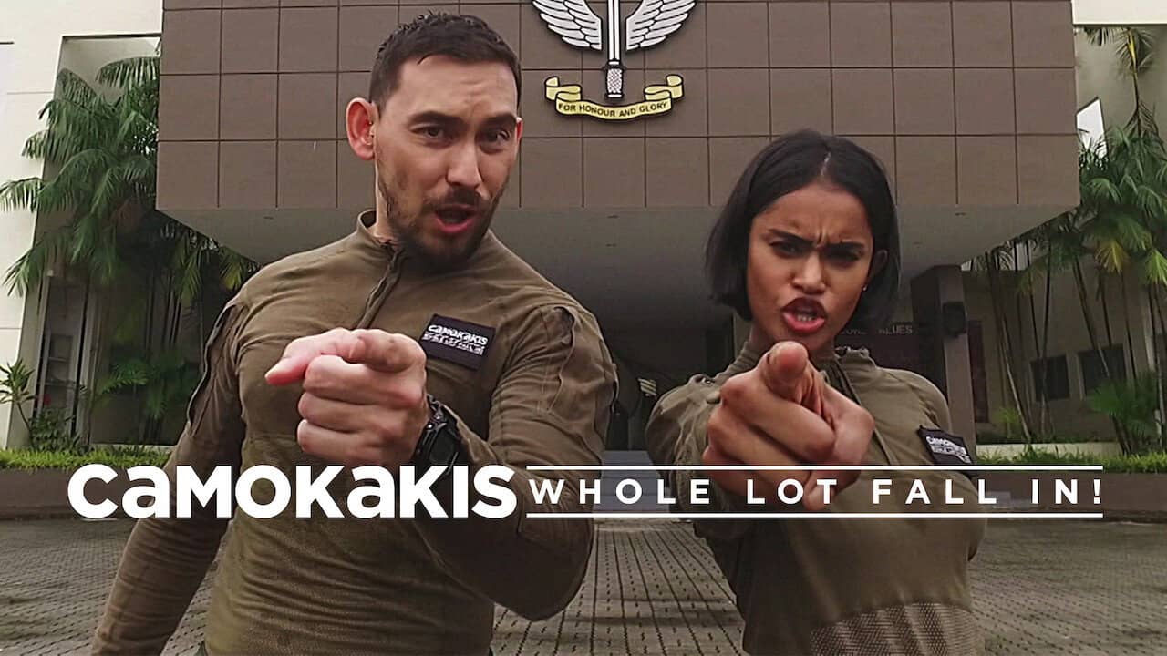 Camokakis: Whole Lot Fall In! backdrop