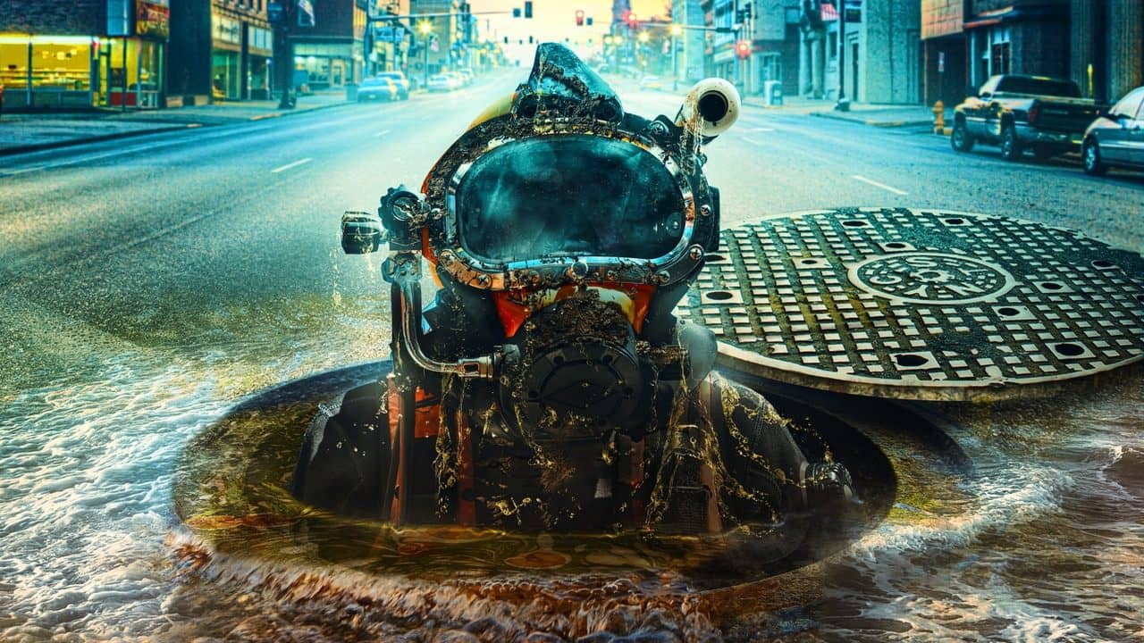Sewer Divers backdrop
