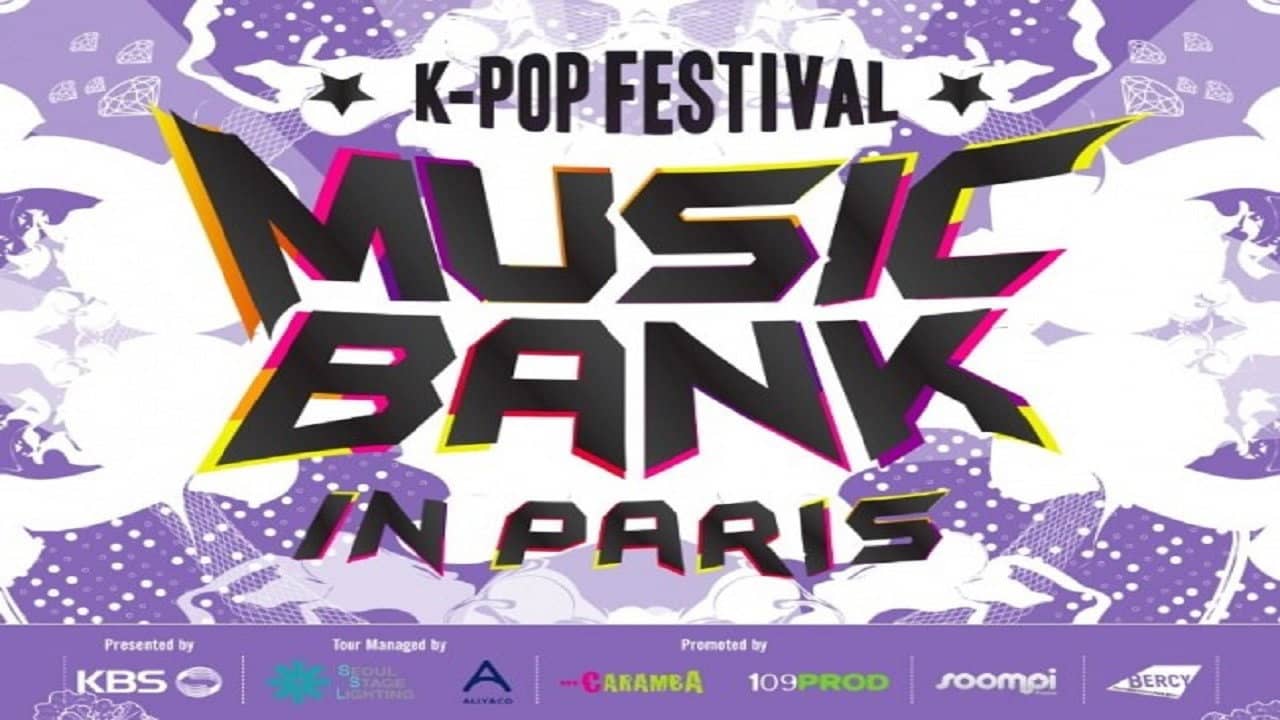 Music Bank in Paris backdrop
