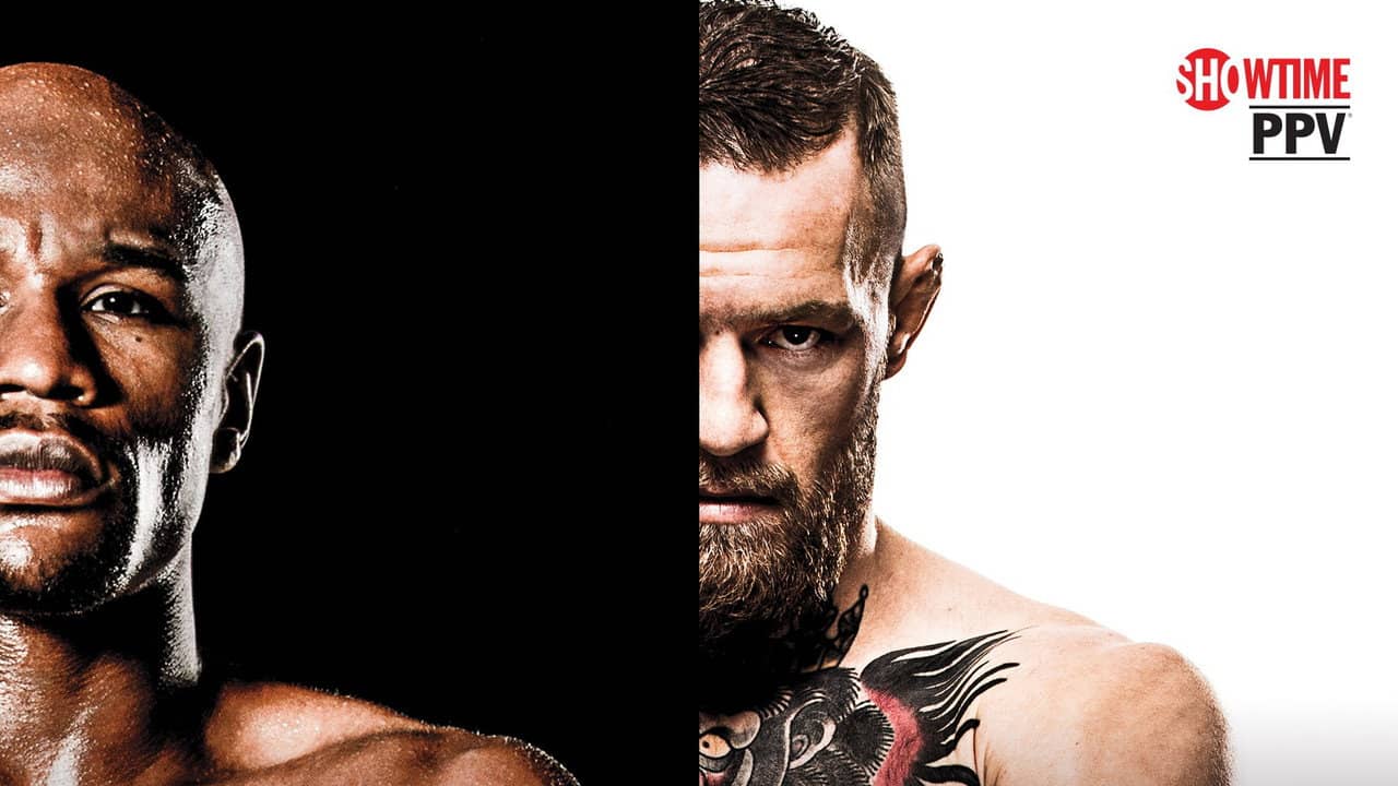 Floyd Mayweather Jr. vs. Conor McGregor backdrop