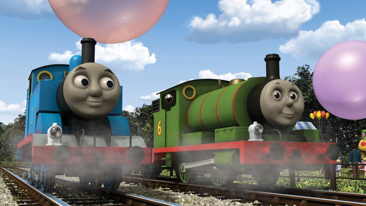 Thomas and Friends: Up Up & Away! backdrop