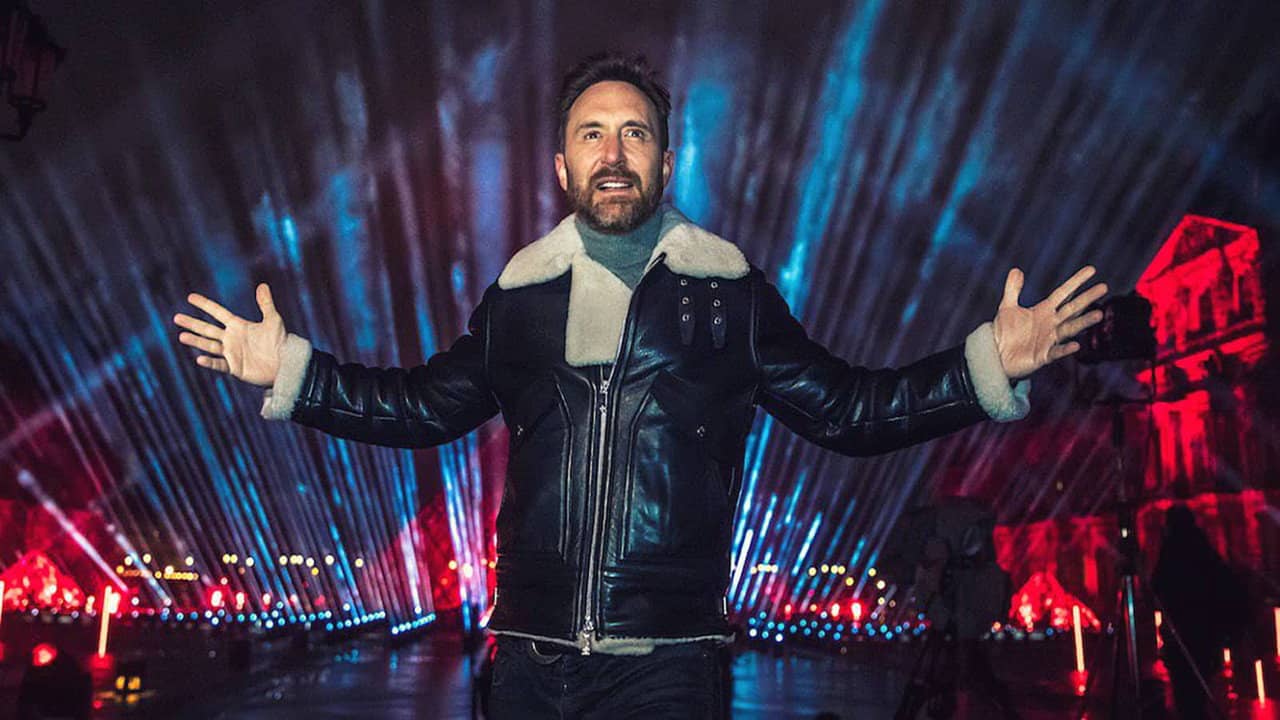 David Guetta | United at Home - Fundraising Live from Musée du Louvre, Paris, France backdrop
