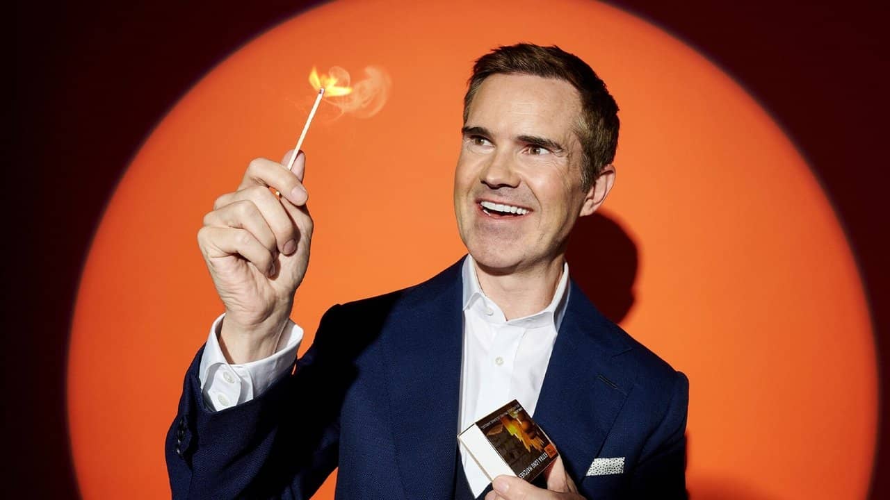 Jimmy Carr Destroys Art backdrop