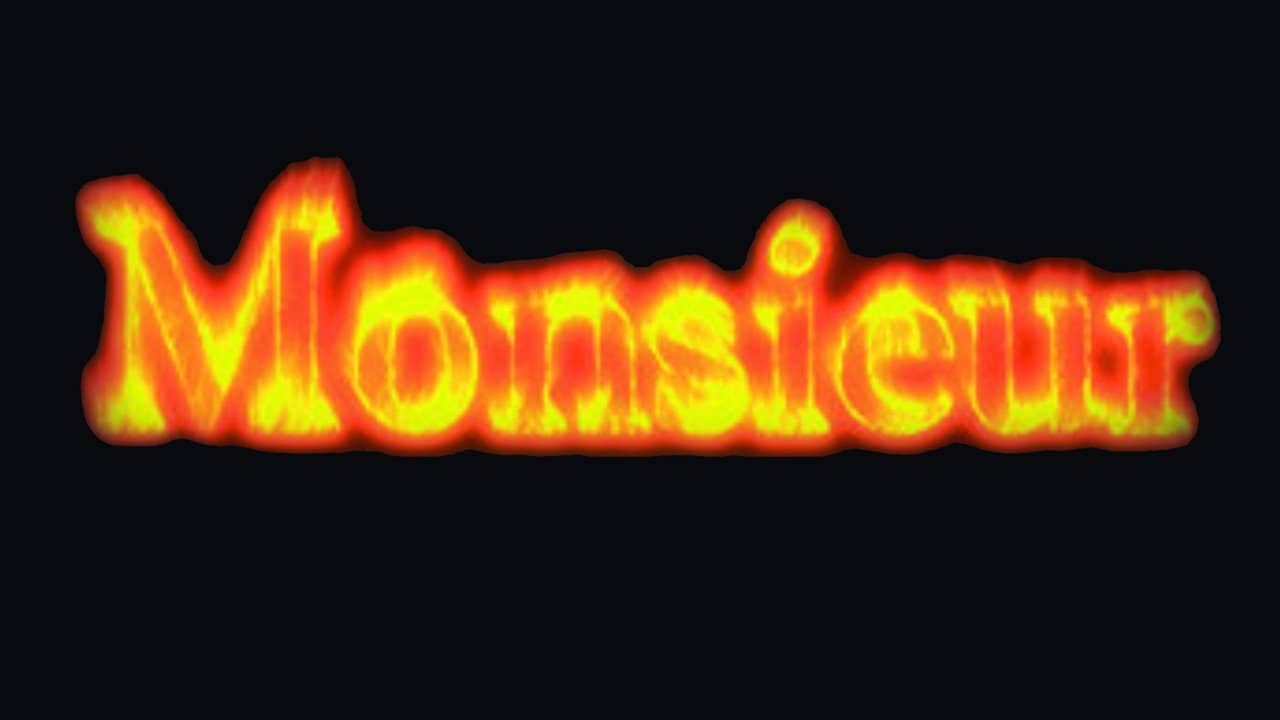 Monsieur backdrop