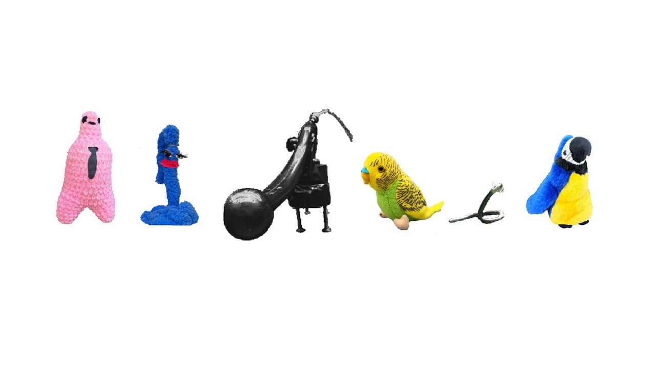 Remco & Piet en de worm backdrop