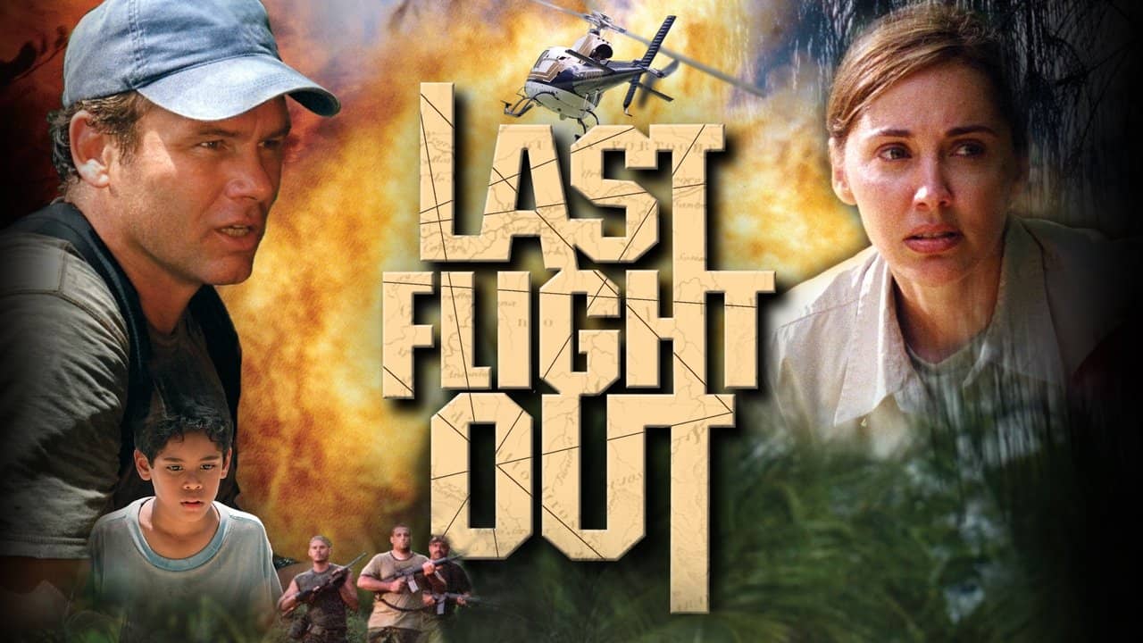 Last Flight Out backdrop
