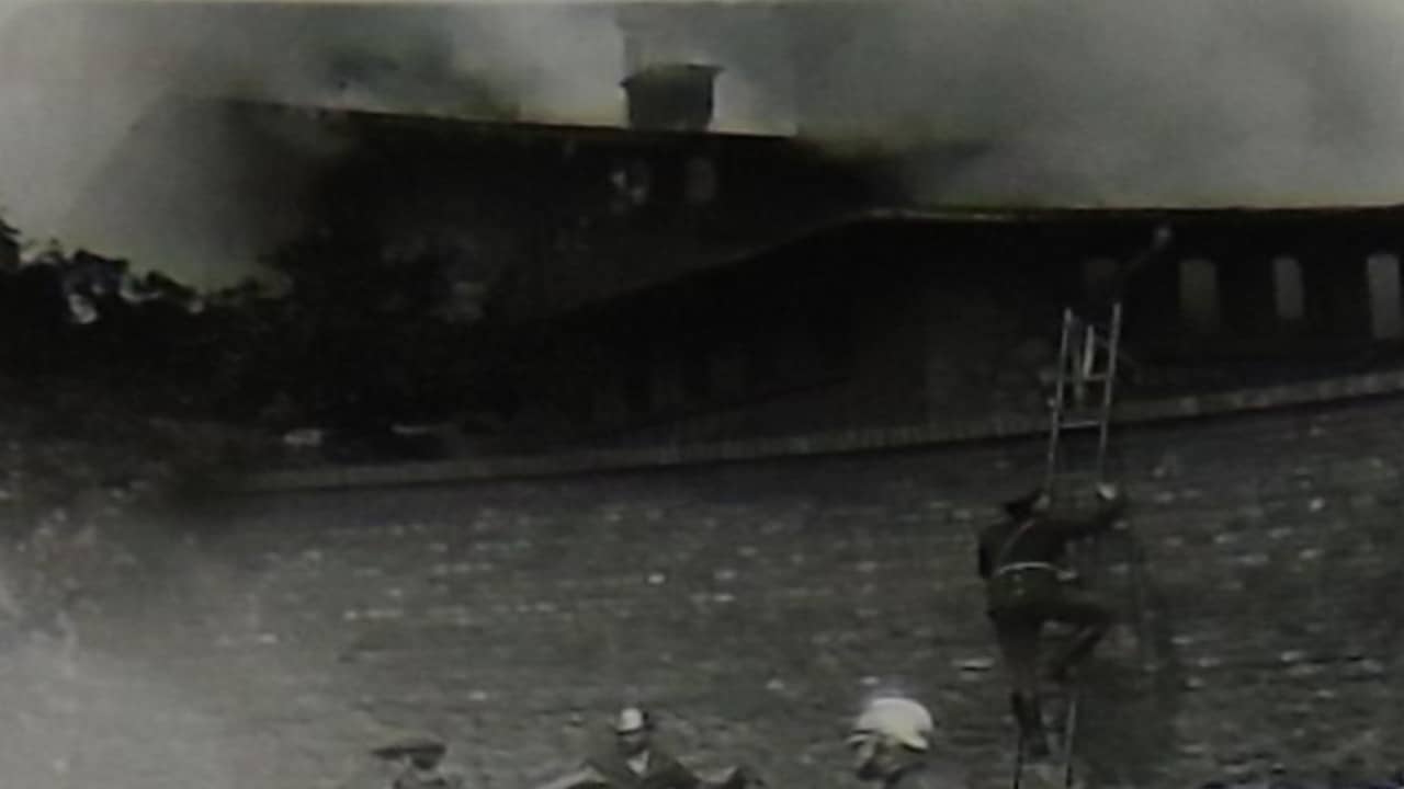 The Fire of the Match Factory backdrop