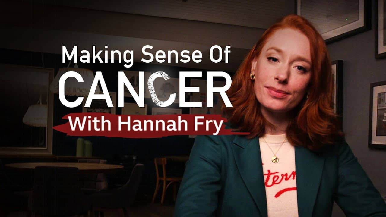 Making Sense of Cancer with Hannah Fry backdrop