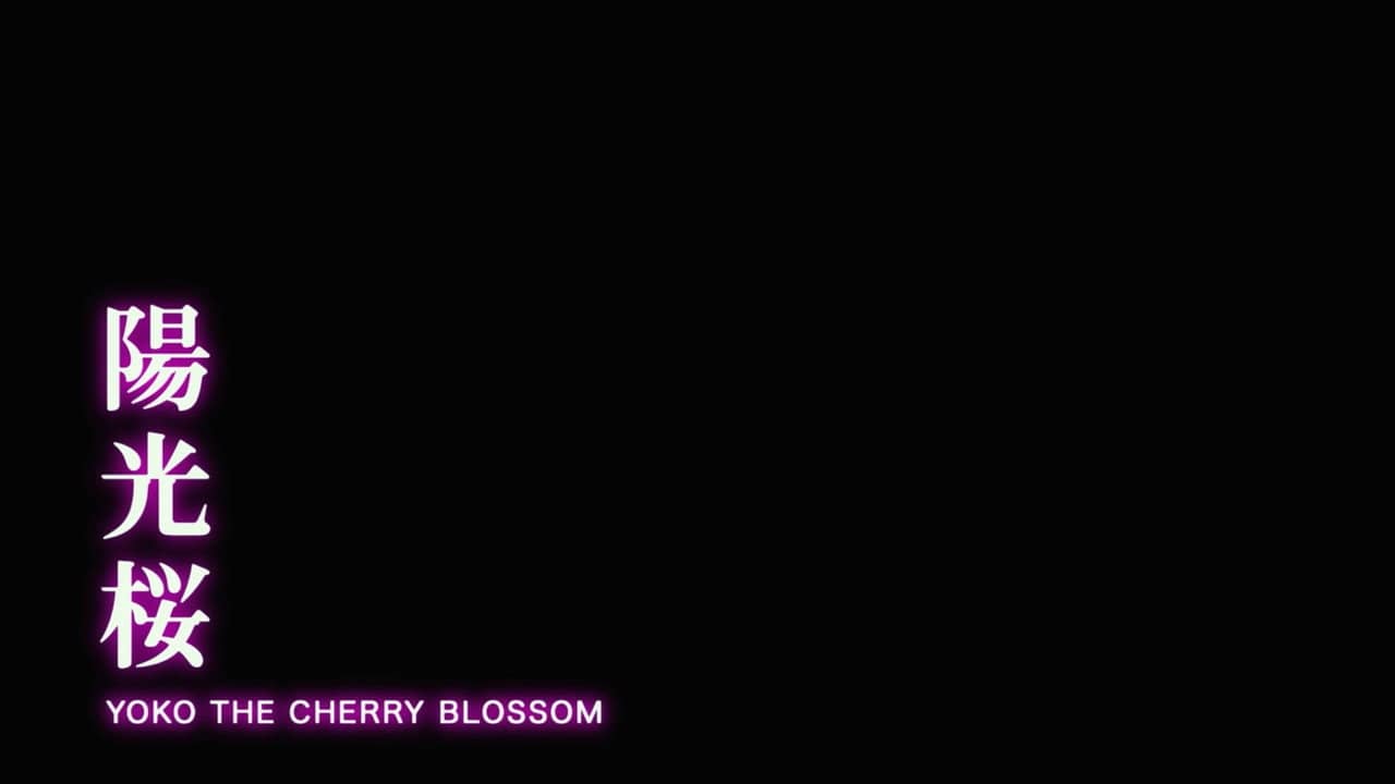 Yoko the Cherry Blossom backdrop
