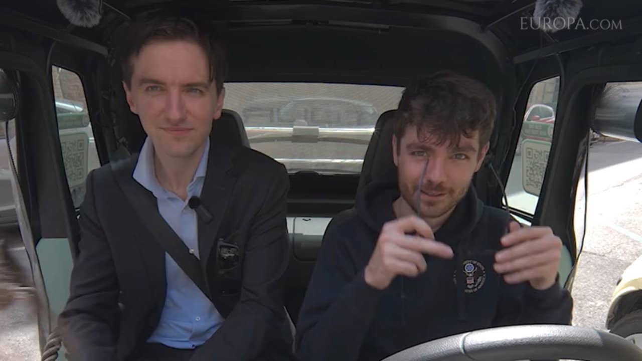Nick Fuentes and Keith Woods visit Rome backdrop