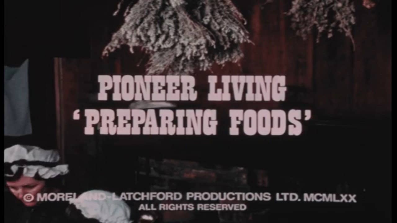 Pioneer Living: 'Preparing Foods' backdrop