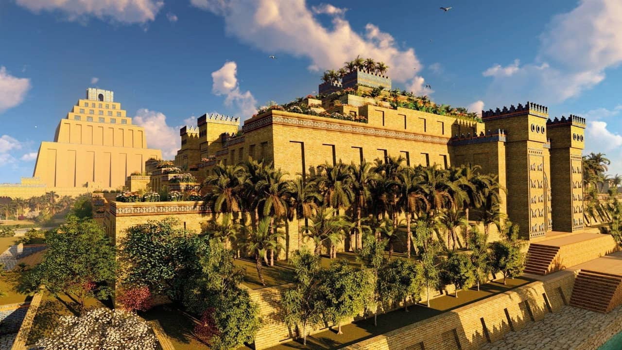 Finding Babylon's Hanging Garden backdrop
