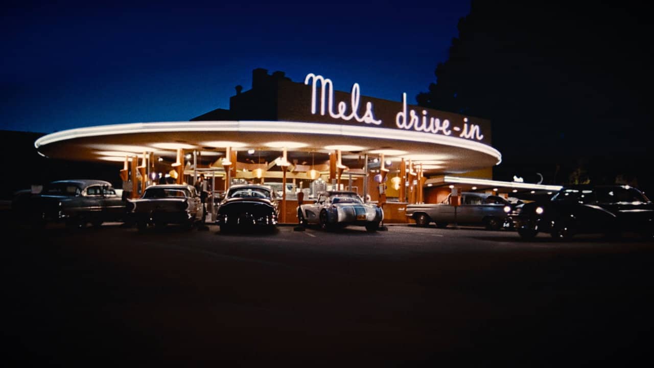 American Graffiti backdrop