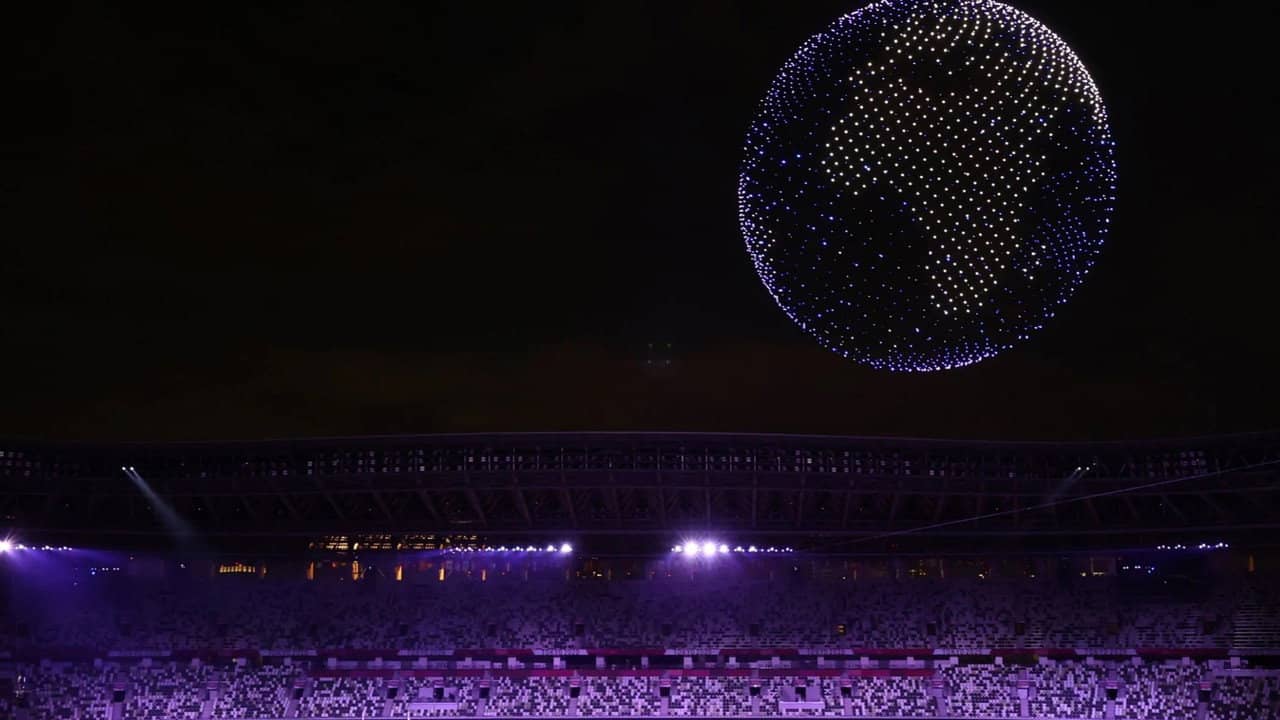 Tokyo 2020 Olympic Opening Ceremony: United by Emotion backdrop