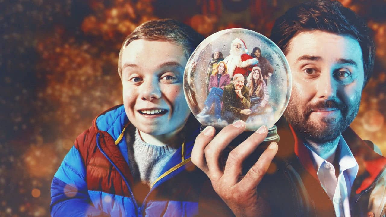 Finding Father Christmas backdrop