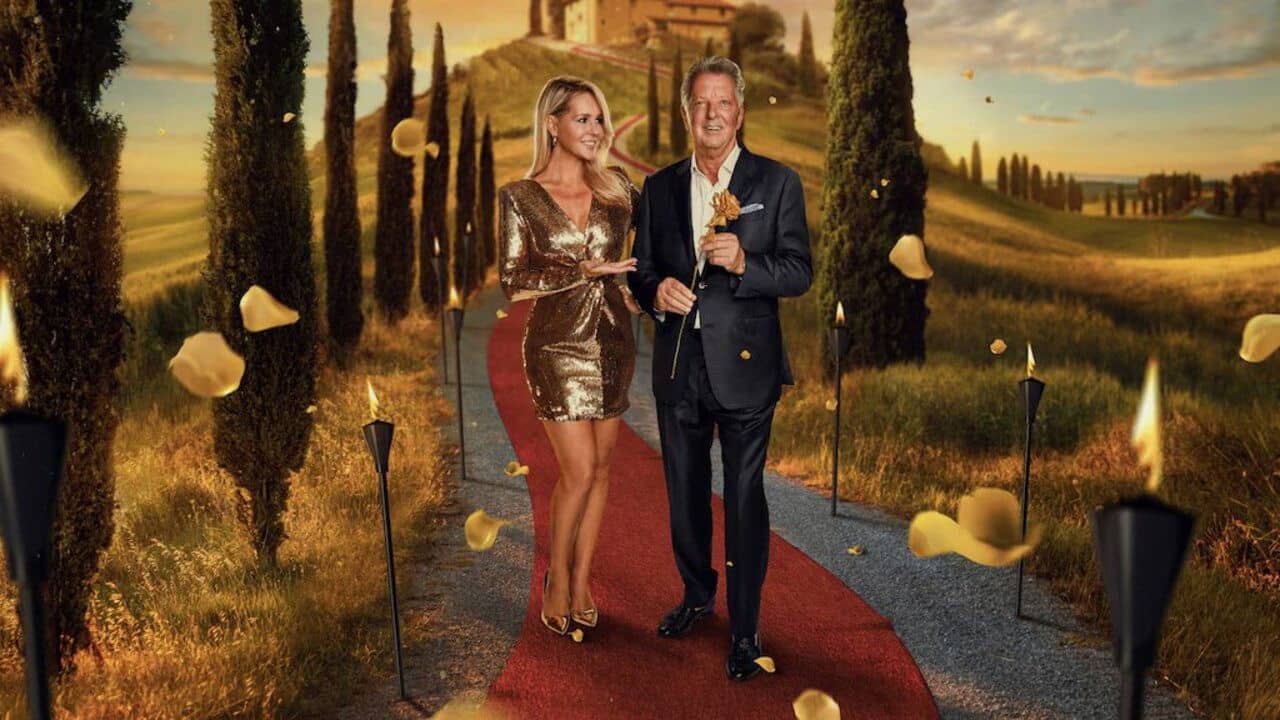 De Golden Bachelor backdrop
