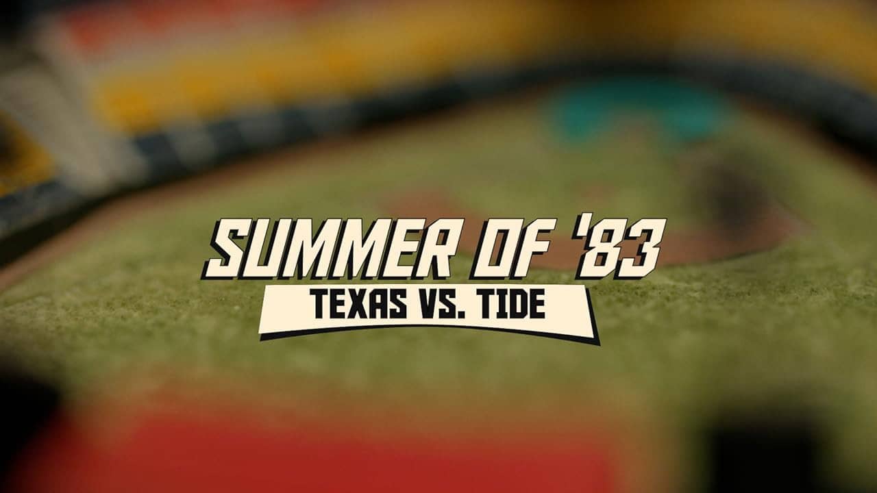 Summer of '83: Texas vs. Tide backdrop