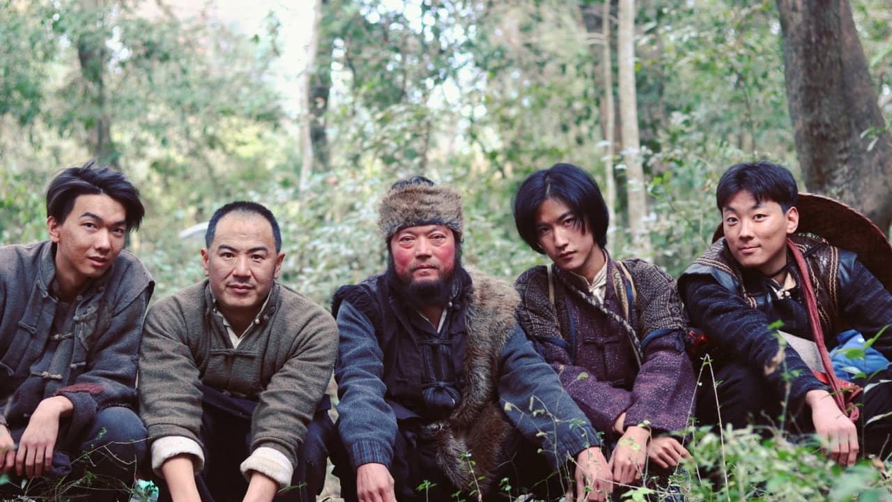 Five Heroes in the Wild backdrop