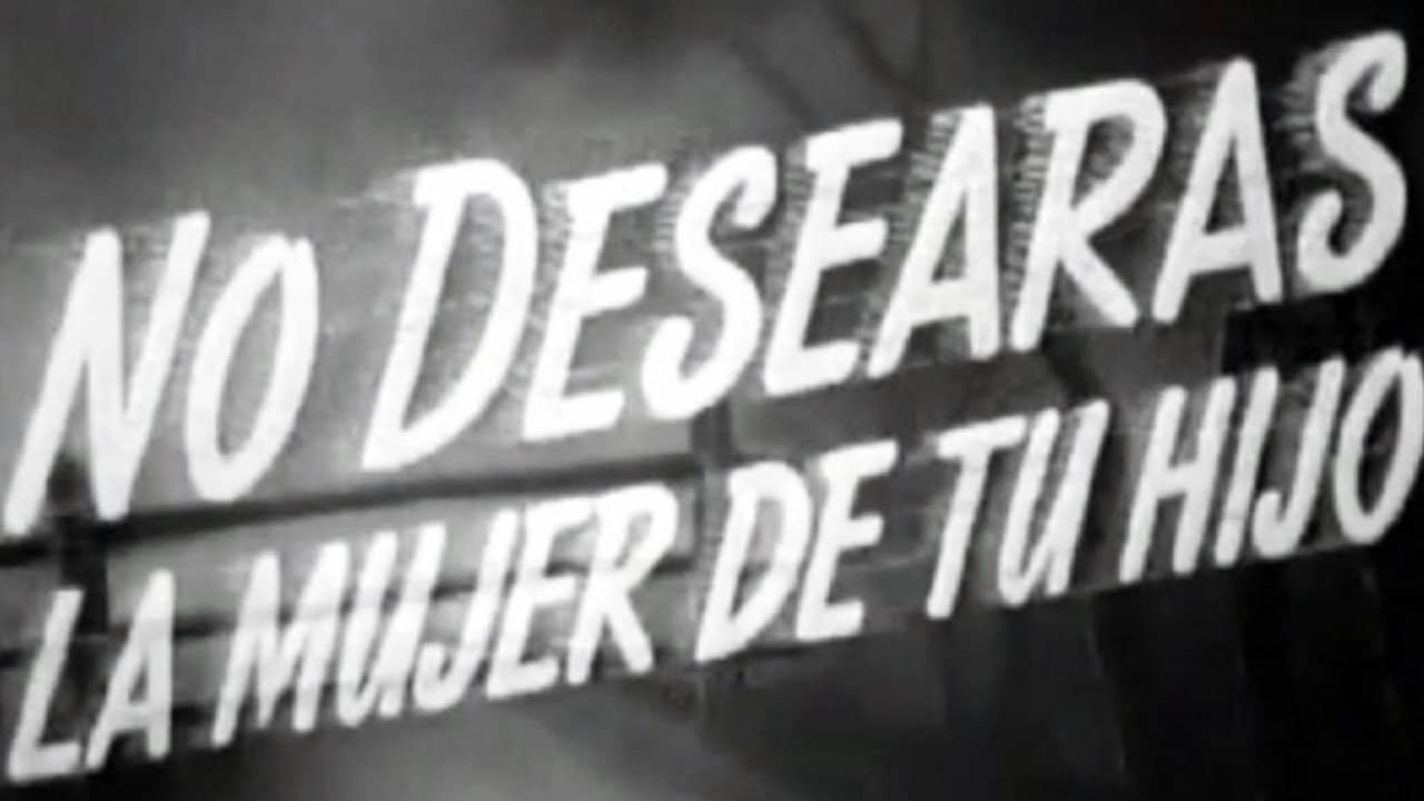 El noveno mandamiento backdrop