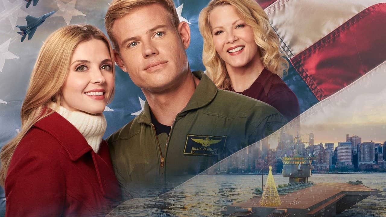 USS Christmas backdrop