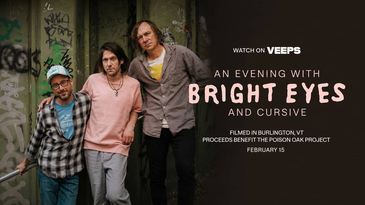 An Evening With Bright Eyes and Cursive backdrop