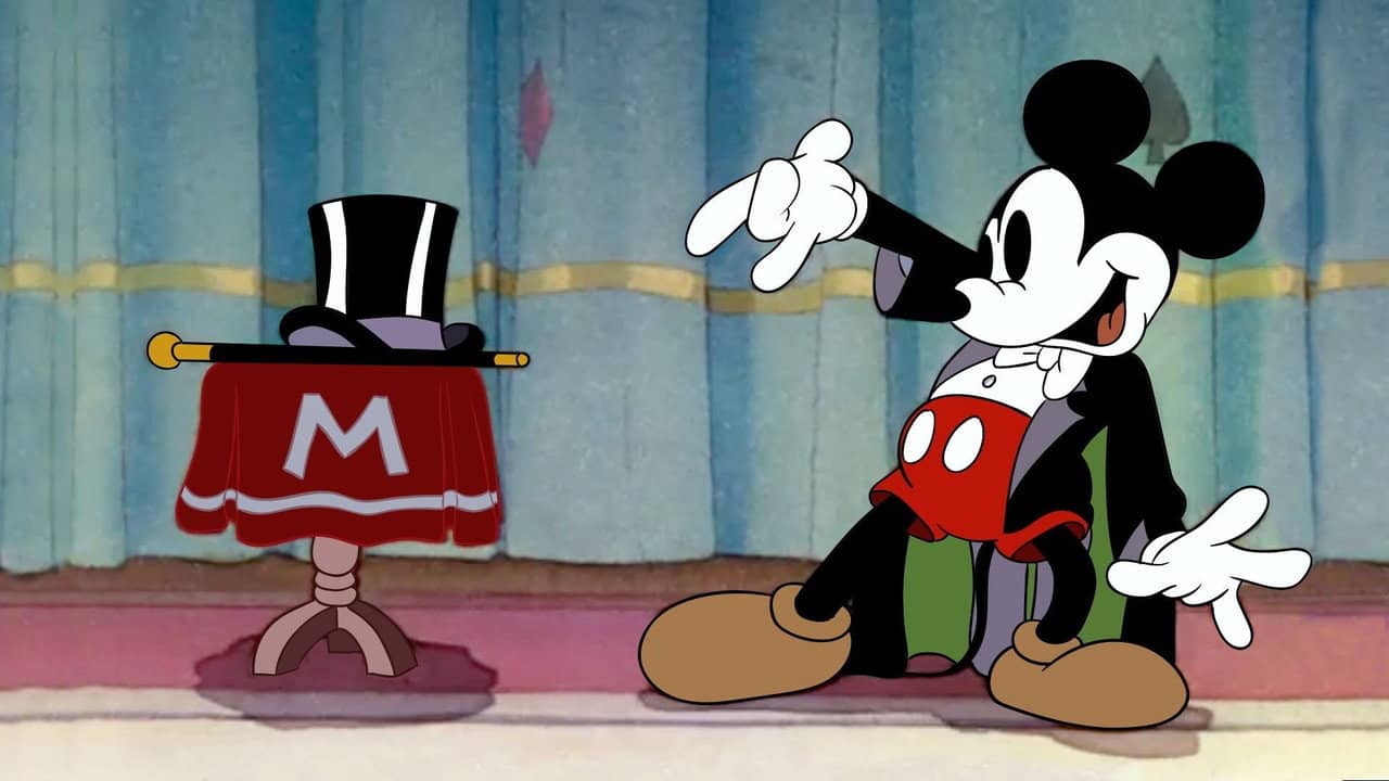 Magician Mickey backdrop