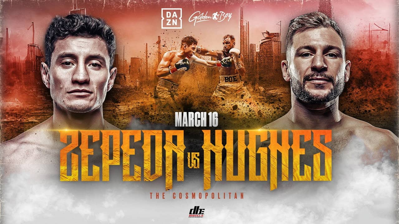William Zepeda vs. Maxi Hughes backdrop