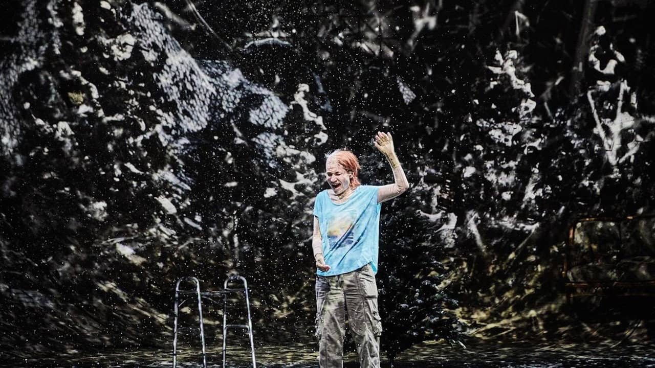 National Theatre Live: Ugly Lies the Bone backdrop