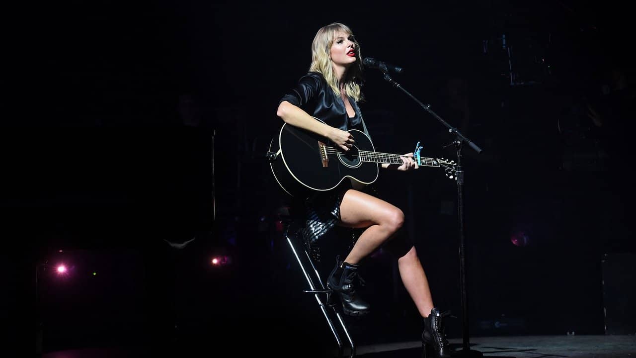 Taylor Swift City of Lover Concert backdrop